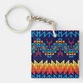 Tribaal ontwerp abstract ontwerp sleutelhanger (Voorkant)