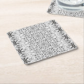 Tribaal ontwerp vierkante kartonnen onderzetter (Schuin)