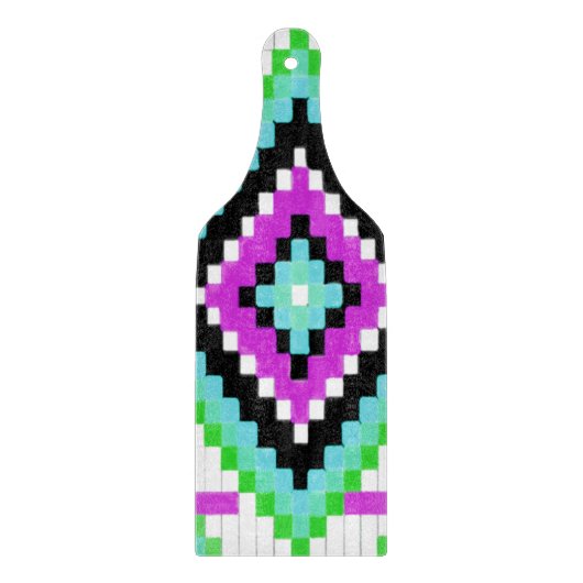 Tribaal Paars glas snijdsel Snijplank (Voorkant)