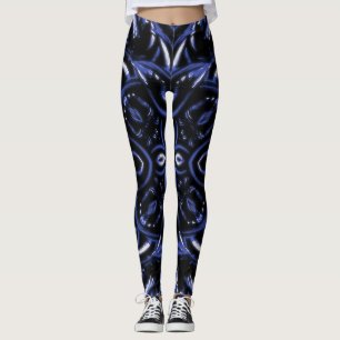 tribaal quatrefoil oerwoud korst fantastisch flora leggings