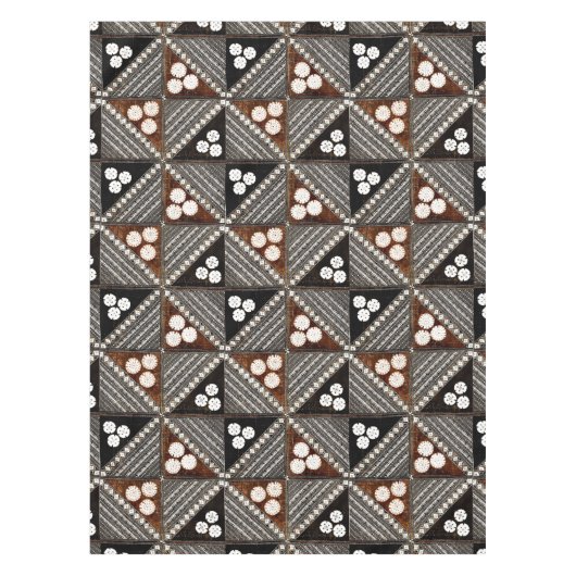  tribaal Tapa Pattern uit Fiji Tafelkleed (Voorkant)