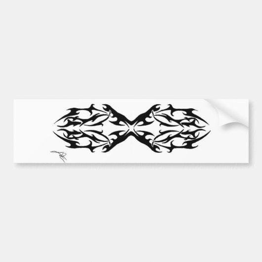 Tribal 1 bumpersticker (Voorkant)