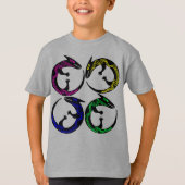 Tribal Aboriginal Tattoo Ethnografische Pagan Liza T-shirt (Voorkant)