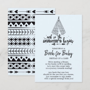 Tribal Adventure Boys Baby shower Boek voor Baby Kaart