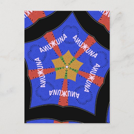 Tribal African Design: Hakuna Matata Briefkaart (Voorkant)