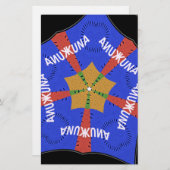 Tribal African Design: Hakuna Matata Briefpapier (Voorkant / Achterkant)