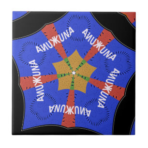 Tribal African Design: Hakuna Matata Tegeltje