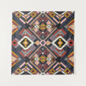 Tribal Afrikaanse Chevron Aztec Patroon Wandkleed (Voorkant (horizontaal))