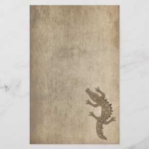 Tribal Alligator Briefpapier