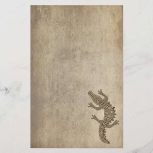 Tribal Alligator Briefpapier (Voorkant)