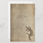 Tribal Alligator Briefpapier (Voorkant / Achterkant)