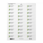 Tribal Alligator Lizard Hugging Sun Monogram Etiket (Full Sheet)