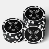 Tribal Angel aangepaste kleur poker chips (Opstapeling)