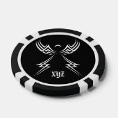 Tribal Angel aangepaste kleur poker chips (Enkel)