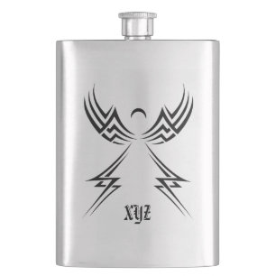Tribal Angel aangepaste monogram-kolf Flacon