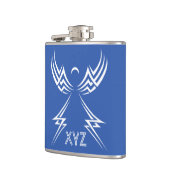 Tribal Angel aangepaste monogram-kolf Heupfles (Links)