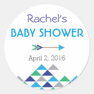 Tribal & Arrow Baby Jongen Douche Sticker Labels
