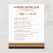 Tribal Arrow Baby shower Games (Achterkant)