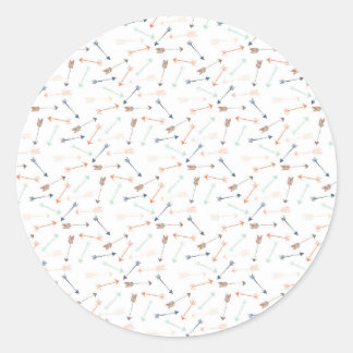 Tribal arrow pattern ronde sticker