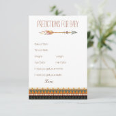 Tribal Arrow Prédictions Cartes de conseil Baby sh (Debout devant)