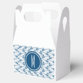 Tribal Arrows | Marine Monogram Bedankdoosjes (Geopend)