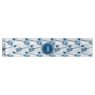 Tribal Arrows Marine Monogram Naambordje