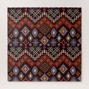 Tribal Art Boho geometrische print Legpuzzel
