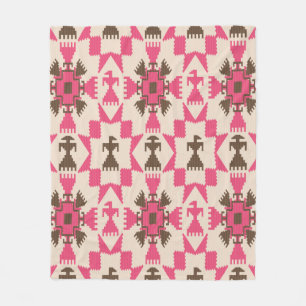 Tribal aztec abstract naadloos patroon fleece deken