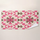 Tribal aztec abstrait sans couture motif (Serviette de bain)