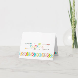 Tribal Aztec Baby shower Bedankt voor de opmerking