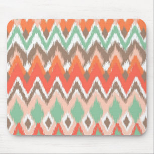 Tribal aztec chevron zig zag strepen chic Patroon Muismat