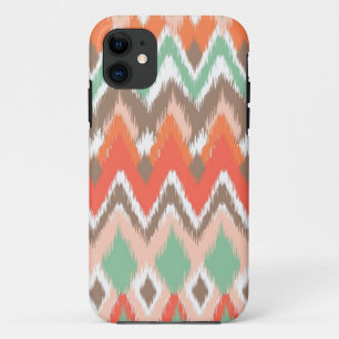Tribal aztec chevron zzag tanden ikatroon iPhone 11 hoesje