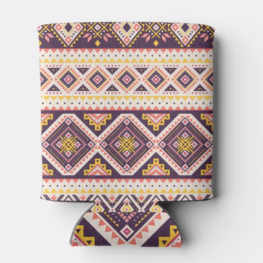 Tribal Aztec gestreept, geometrisch patroon. Blikjeskoeler (Achterkant)