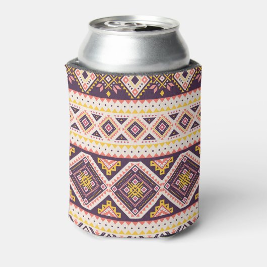 Tribal Aztec gestreept, geometrisch patroon. Blikjeskoeler (Blikje Achterkant)