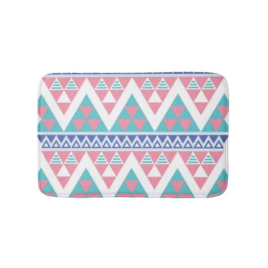 Tribal aztec kleurig patroon badmat (Voorkant)