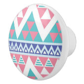 Tribal aztec kleurig patroon keramische knop (Rechts)