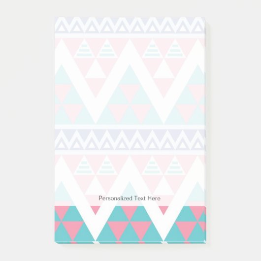 Tribal aztec kleurig patroon post-it® notes (Voorkant)