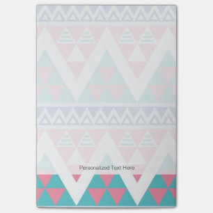 Tribal aztec kleurig patroon post-it® notes