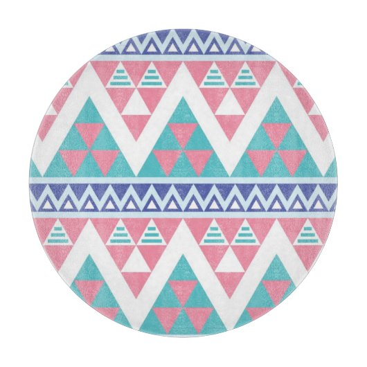 Tribal aztec kleurig patroon snijplank (Voorkant)
