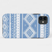 Tribal Aztec Lace Pattern (periwinkle blauw) Case-Mate iPhone Case (Achterkant (horizontaal))