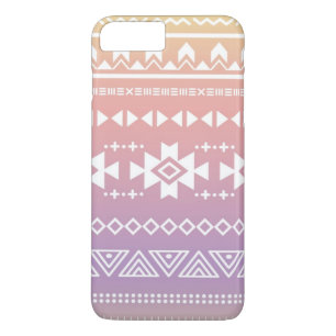 Tribal aztec ombre patroon iPhone 8 plus / 7 plus hoesje
