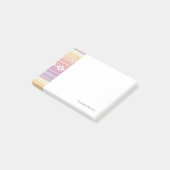 Tribal aztec ombre patroon post-it® notes (Schuin)