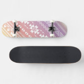 Tribal aztec ombre patroon skateboard (Horizontaal)