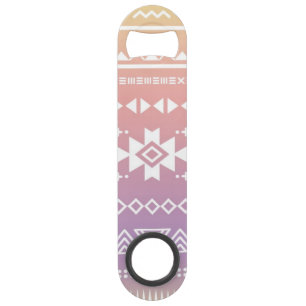 Tribal aztec ombre patroon speed flessenopener