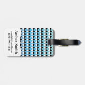 Tribal Aztec Ombre Pattern Bagagelabel (Achterkant horizontaal)