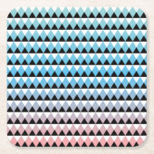 Tribal Aztec Ombre Pattern Vierkante Kartonnen Onderzetter (Voorkant)