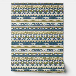 Tribal Aztec Pattern Behang