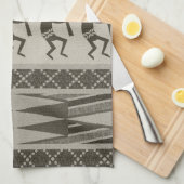 Tribal Aztec Pattern Kokopelli Southwest Theedoek (Quarter Fold)