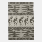 Tribal Aztec Pattern Kokopelli Southwest Theedoek (Verticaal)