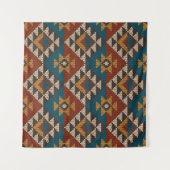 Tribal Aztec wol gebreide textuur. Wandkleed (Voorkant (horizontaal))